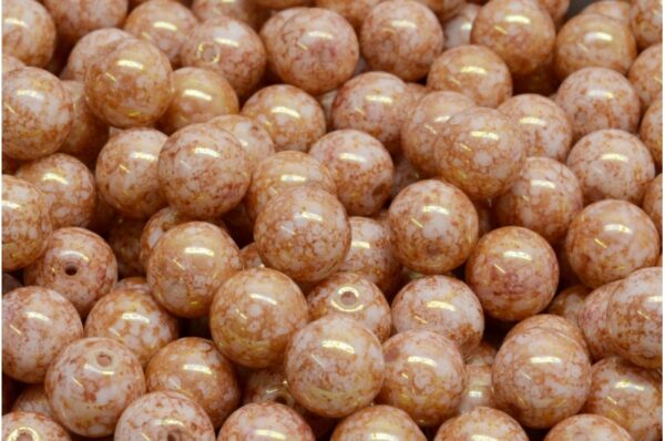 Round Druck Beads 8mm - Image 1