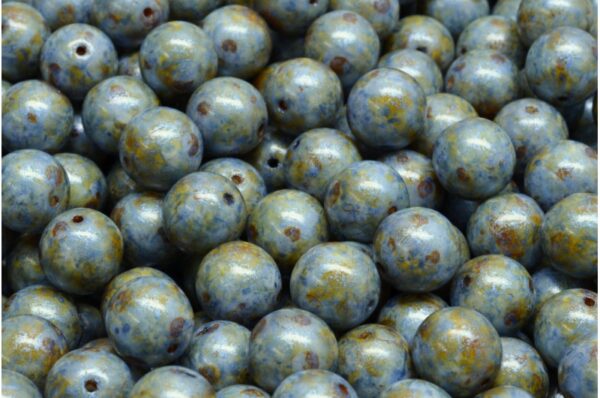 Round Druck Beads 8mm - Image 1