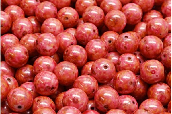 Round Druck Beads 8mm - Image 1