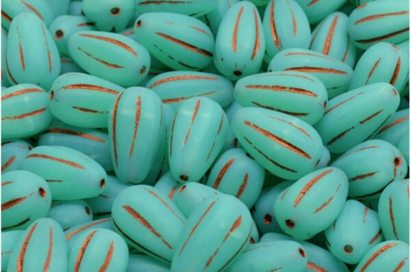 Drop Melon Beads 13x8mm - Image 1