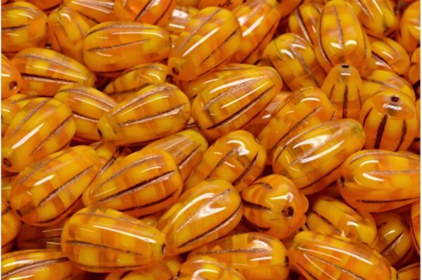 Drop Melon Beads 13x8mm - Image 1