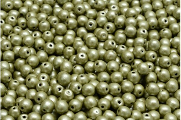 Round Druck Beads 4mm - Image 1