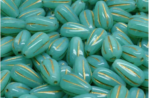 Drop Melon Beads 13x8mm - Image 1