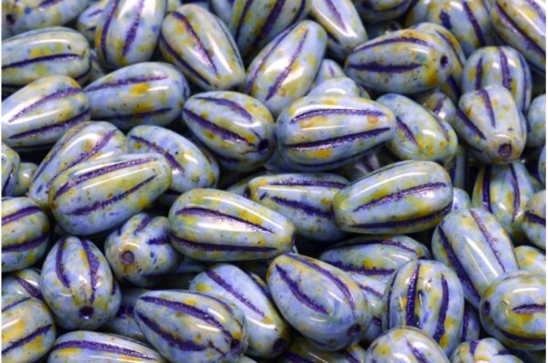 Drop Melon Beads 13x8mm - Image 1