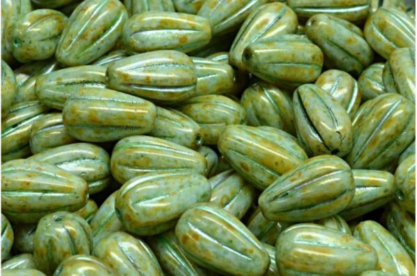 Drop Melon Beads 13x8mm - Image 1