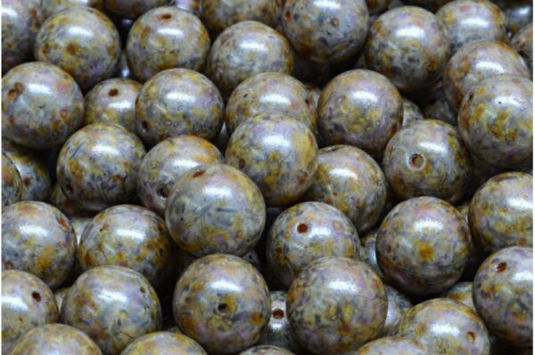 Round Druck Beads 10mm - Image 1
