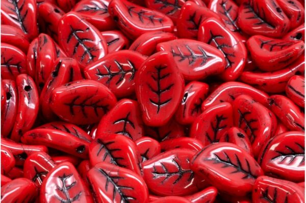 Wavy Leaf Beads 9x14mm - Image 1