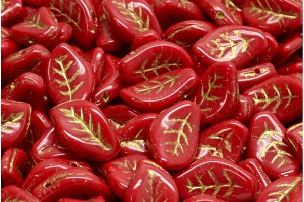 Wavy Leaf Beads 9x14mm - Image 1