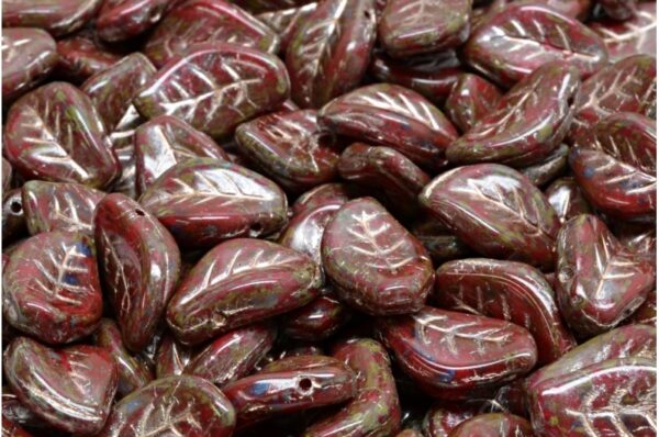 Wavy Leaf Beads 9x14mm - Image 1