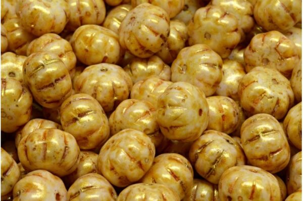 Pumpkin Beads 8x11mm - Image 1