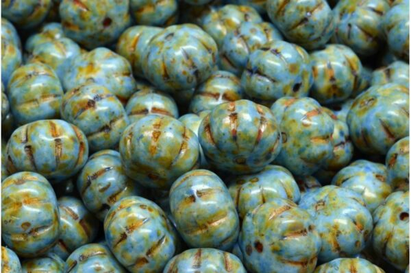 Pumpkin Beads 8x11mm - Image 1