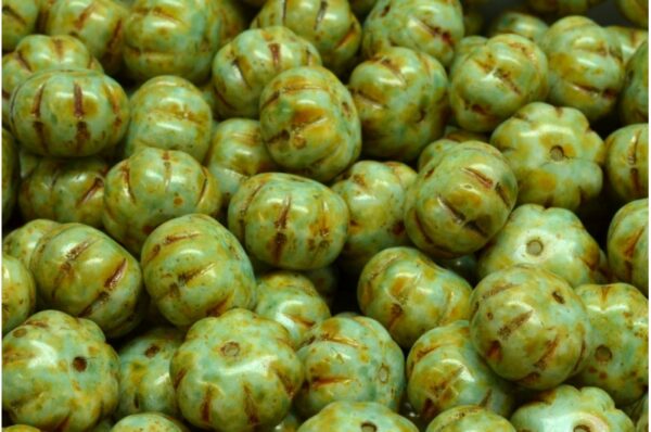 Pumpkin Beads 8x11mm - Image 1