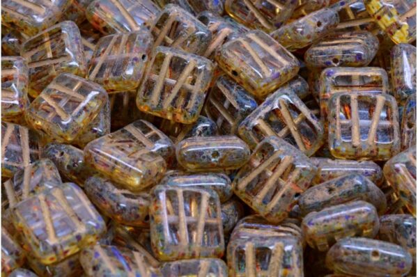 TCB Squared Designed Beads 10x10mm - Image 1