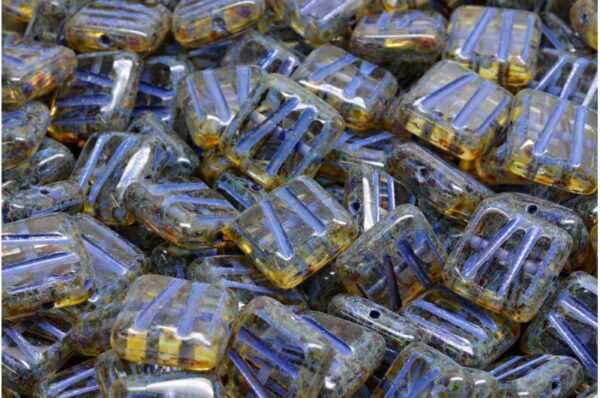 TCB Squared Designed Beads 10x10mm - Image 1