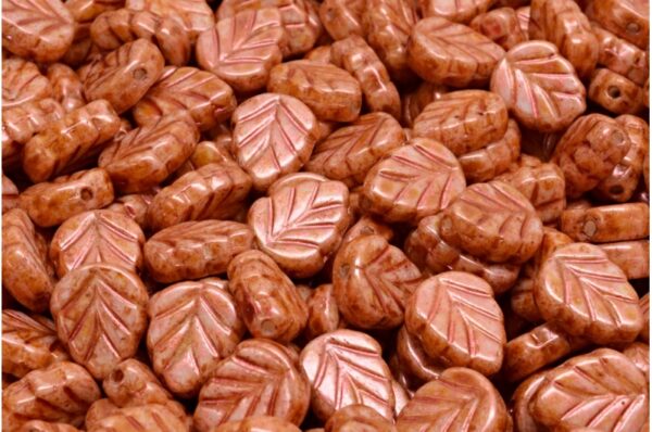 Mint Leaf Beads 10x8mm - Image 1