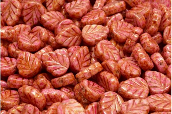 Mint Leaf Beads 10x8mm - Image 1