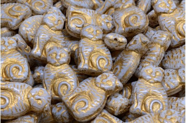 Cat beads 17x11mm - Image 1