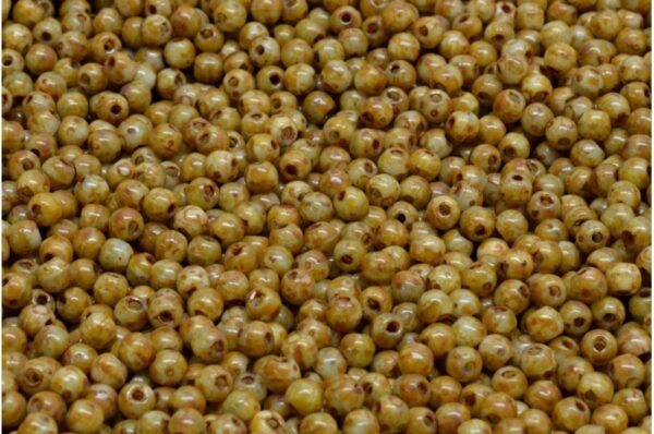 Round Druck Beads 3mm - Image 1