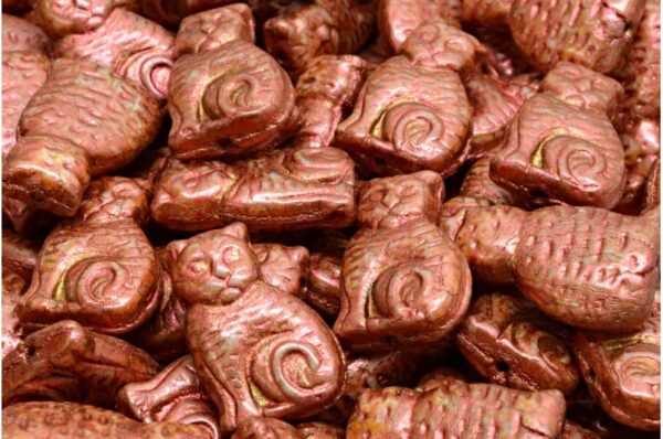 Cat beads 17x11mm - Image 1