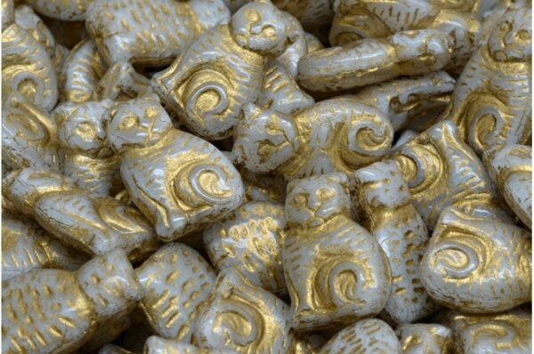 Cat beads 17x11mm - Image 1