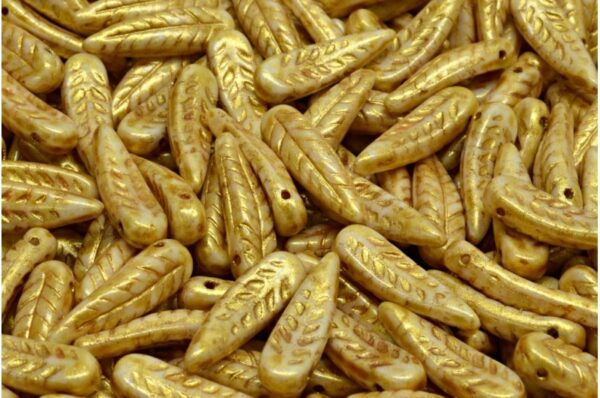 Bird Feather Beads 5x17mm - Image 1