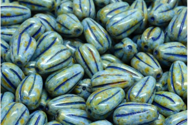 Drop Melon Beads 13x8mm - Image 1