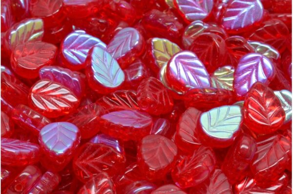 Mint Leaf Beads 10x8mm - Image 1