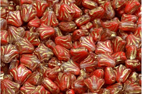 Lily Flower Beads 9x9mm - Image 1