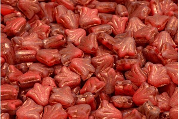 Lily Flower Beads 9x9mm - Image 1