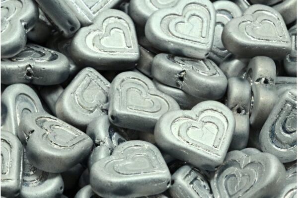 Heart In Heart Beads 14x16mm - Image 1