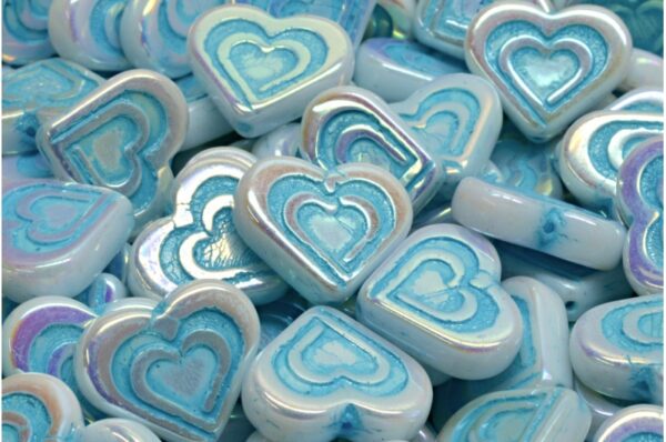 Heart In Heart Beads 14x16mm - Image 1