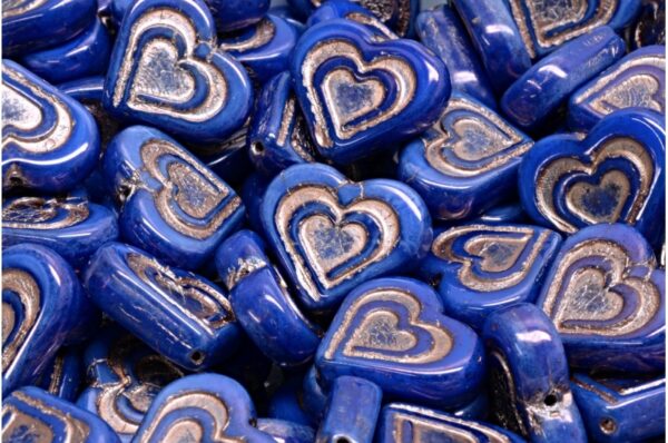 Heart In Heart Beads 14x16mm - Image 1