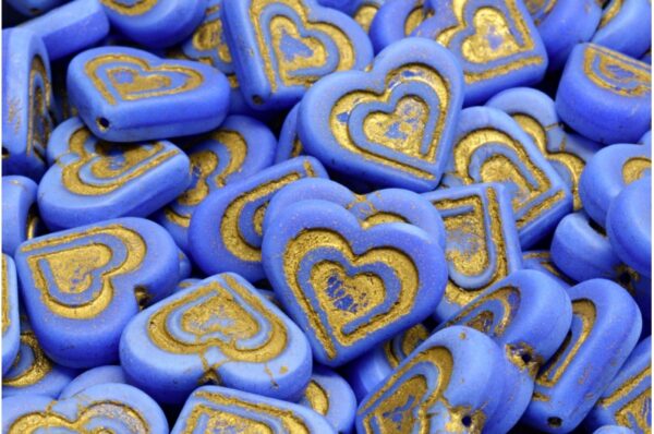 Heart In Heart Beads 14x16mm - Image 1