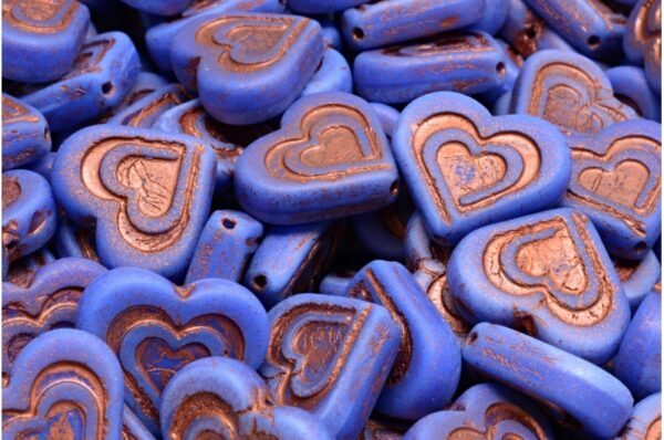 Heart In Heart Beads 14x16mm - Image 1