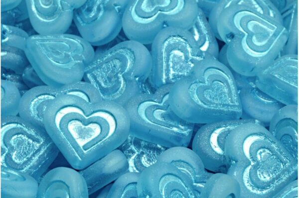 Heart In Heart Beads 14x16mm - Image 1