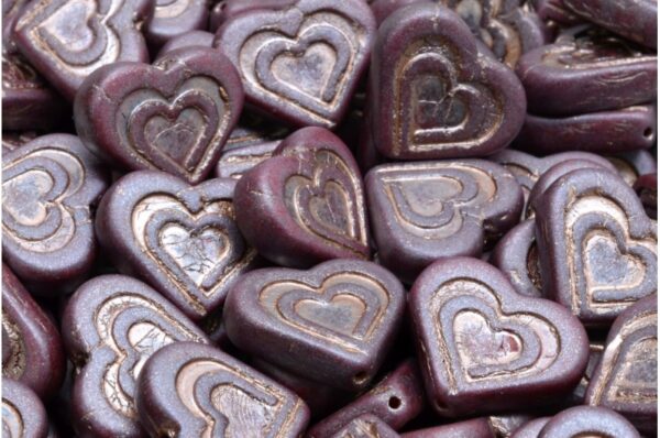 Heart In Heart Beads 14x16mm - Image 1