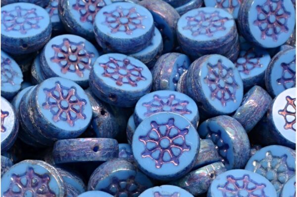 TCB Wheel Coin Beads 12x12mm - Image 1