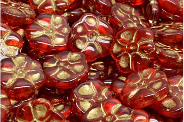Primrose flower beads 15x15mm - Image 1