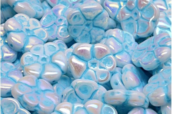 Primrose flower beads 15x15mm - Image 1