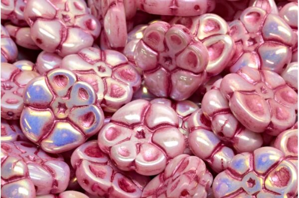 Primrose flower beads 15x15mm - Image 1