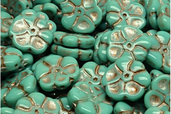 Primrose flower beads 15x15mm - Image 1