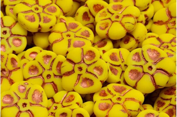 Primrose flower beads 15x15mm - Image 1