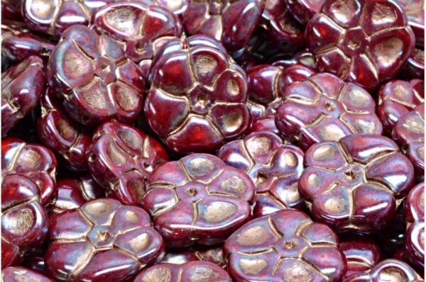 Primrose flower beads 15x15mm - Image 1