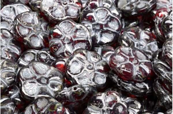 Primrose flower beads 15x15mm - Image 1