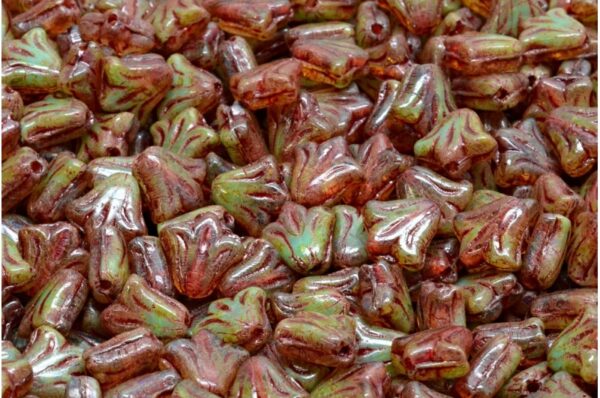 Lily Flower Beads 9x9mm - Image 1