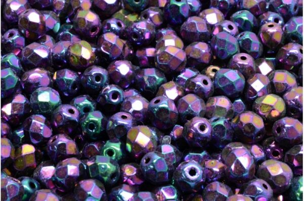 Firepolished Round Beads 6mm - Image 1