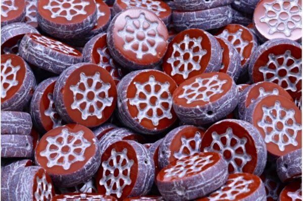 TCB Wheel Coin Beads 12x12mm - Image 1