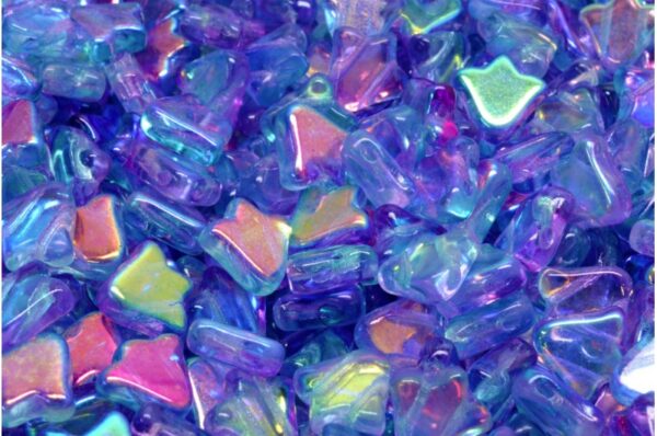 2 Holes Flat Tulip Bell Beads 9x9mm - Image 1