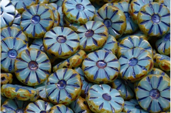 TCB Sunflower Beads 12x12mm - Image 1