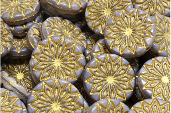 Origami Flower Beads 18x18mm - Image 1